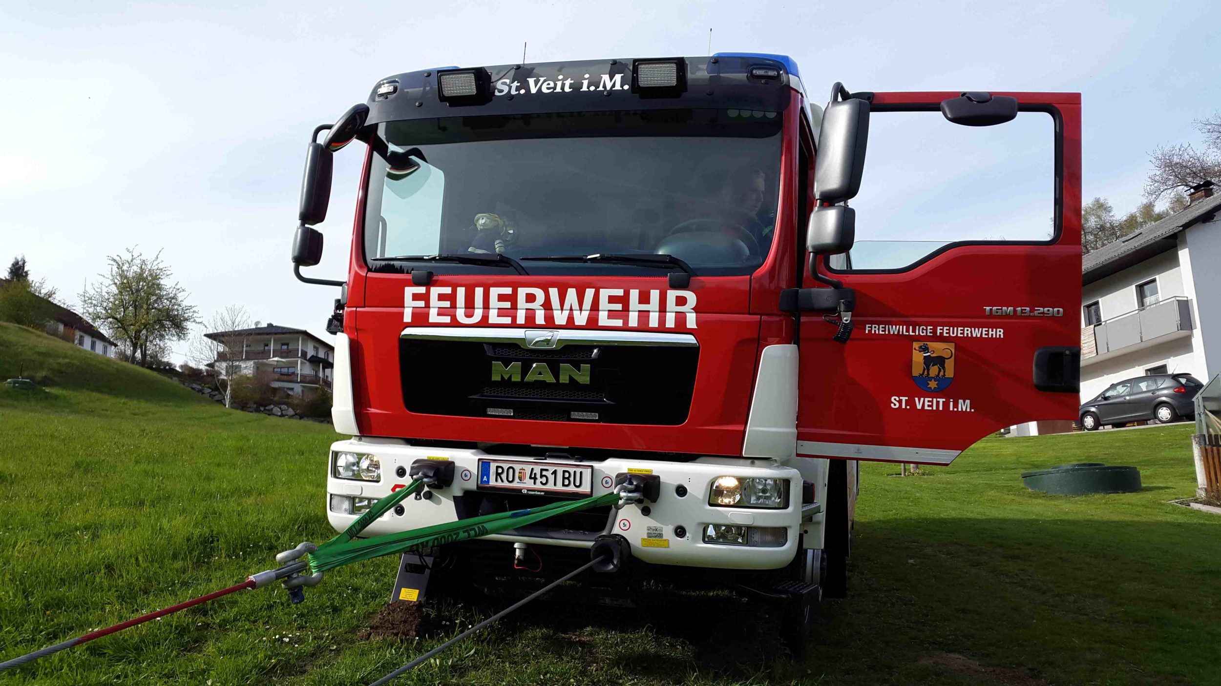 Übung mit der neuen Seilwinde