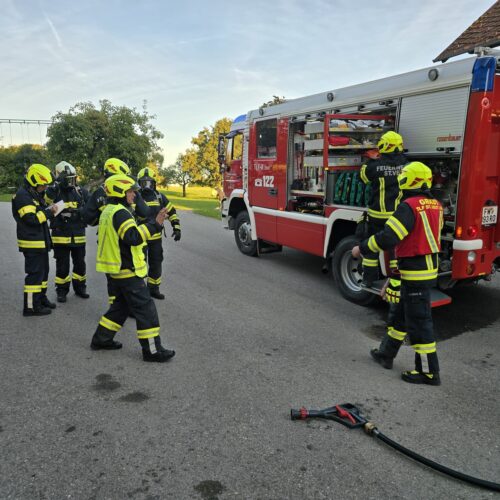 Monatsübung September – Brand landwirtschaftliches Objekt